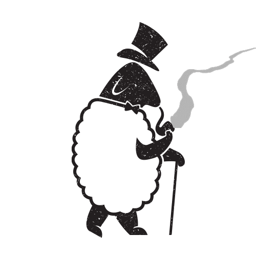 Black White Sheep Logo