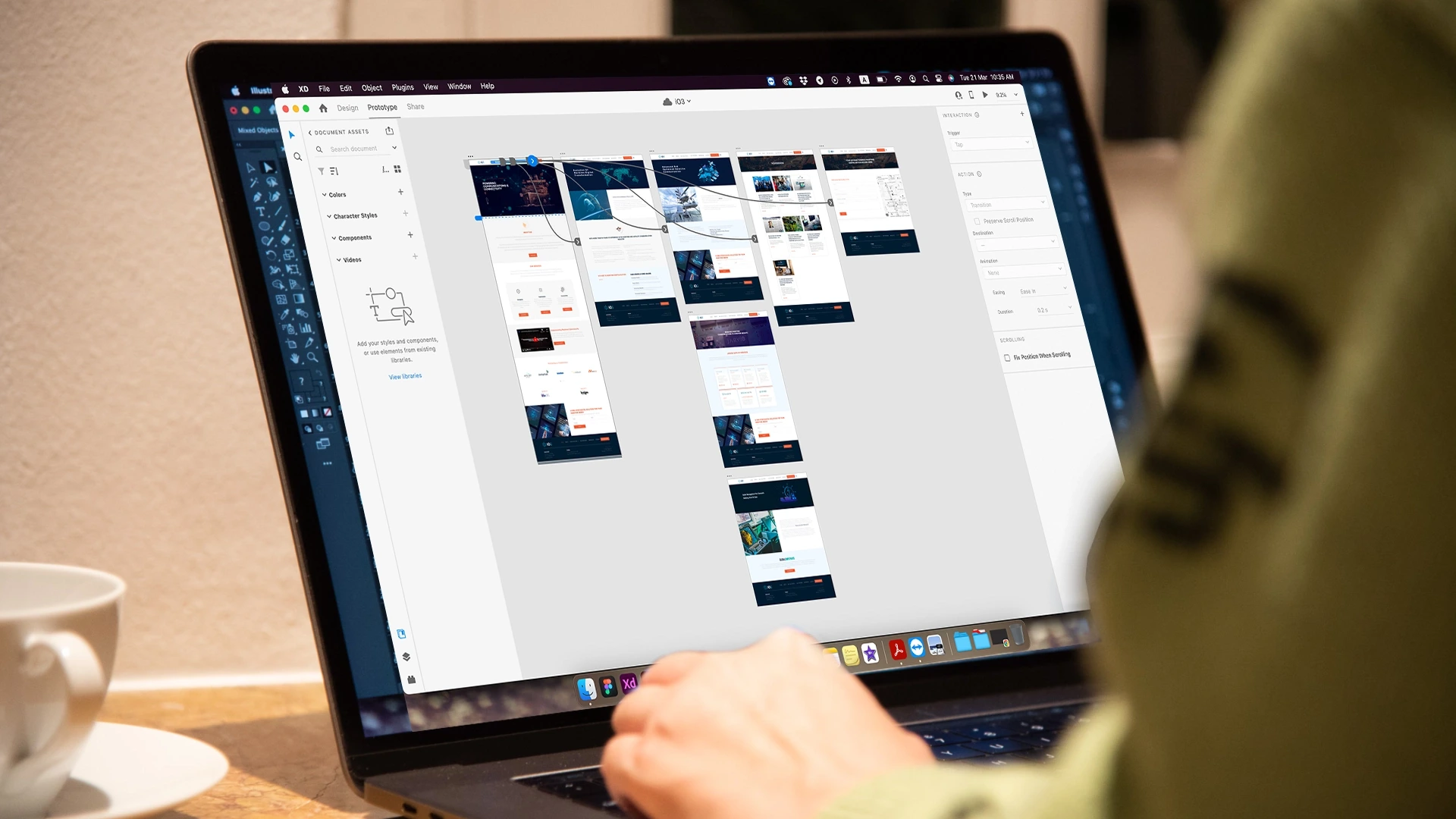 iO3 Website Wireframe